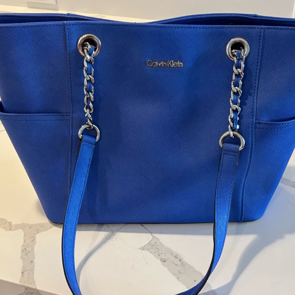 Calvin Klein Blue Tote Bag